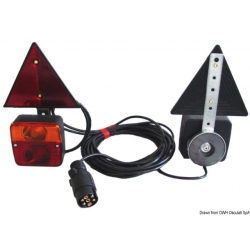 Jeu de lumières et de câbles triangulaires avec fixation magnétique