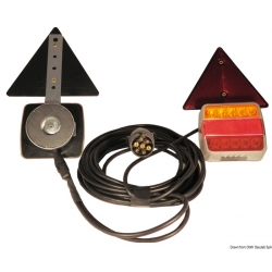 LED-driehoekverlichtingsset met magnetische bevestigingskabels 12/24 V