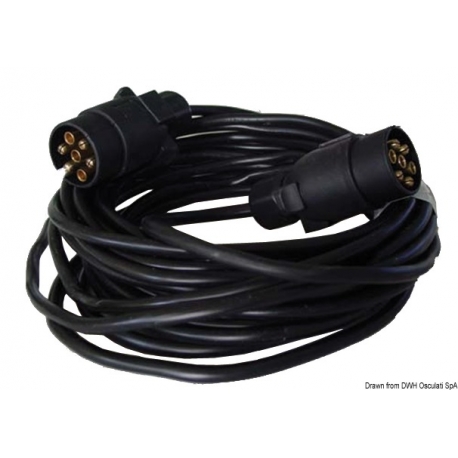 Extensión de remolque con 2 enchufes