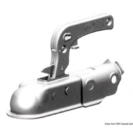 Approved trailer hitch from the round tube