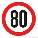 Approved adhesive speed sign for trolleys
