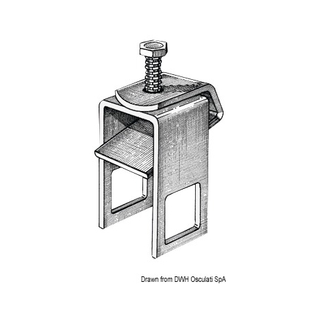 Support de fixation des rouleaux pour les tubes de 60 mm.