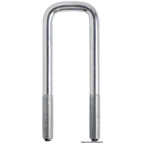 U-shaped bracket for center rollers