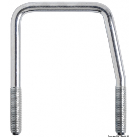 Support en U pour rouleaux centraux