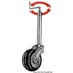 Ø 150 mm höhenverstellbares Ersatzrad für Fahrwerke