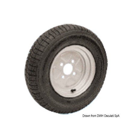 Pneumatic wheels for high-speed trolley Ø 470 mm.