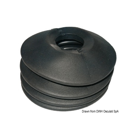 Rubber bellow for trailer hitch