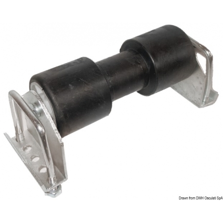 Bracket with universal fixed roller 198 mm. - Ellebi
