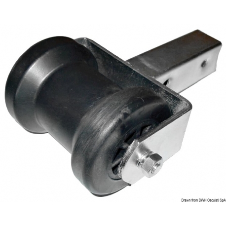 Bracket with 120 mm fixed keeper roller.