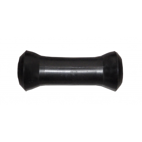 Einzelne Rolle 220 mm. Ø 85 mm. schwarz mit Ø 20 mm Loch.