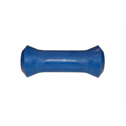 Single roller holding 220 mm. Ø 85 mm. blue with Ø 20 mm hole.