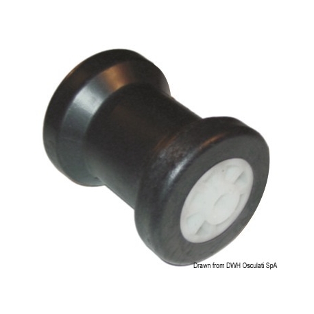 Single roller holding 120 mm. ⌀ 90 mm. with Ø 14 mm hole.