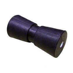 Single side roller 300 mm. black with Ø 17 mm hole.