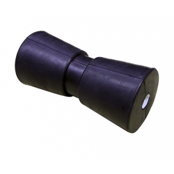Enkelsidig rulle 200 mm. svart med Ø 17 mm hål.
