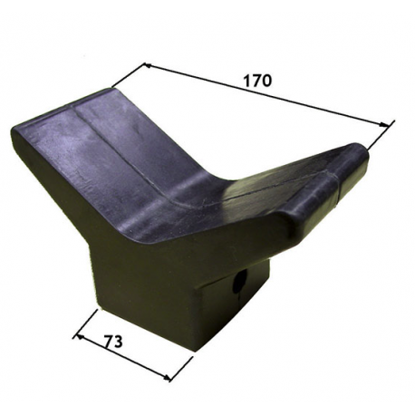 V-shaped pvc bow support