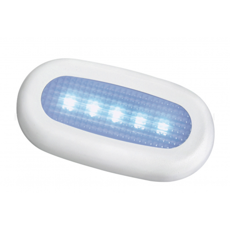 LED courtesy light without plastic front recessed