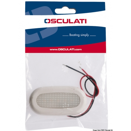 LED courtesy light without plastic front recessed