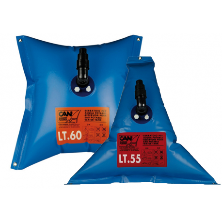 Flexible 55 Lt. drinking water tank made of blue rubber - Can SB