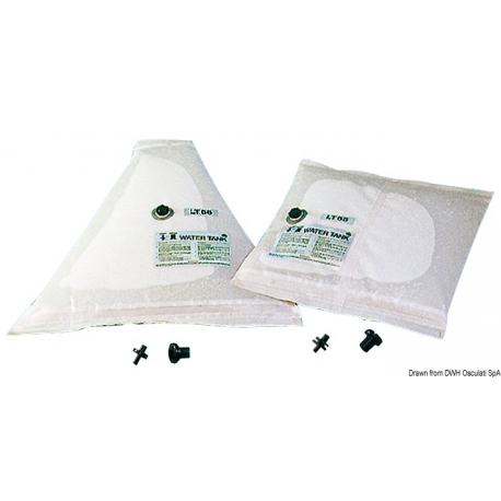 210 Lt. flexible drinking water tank made of nylon, white pvc