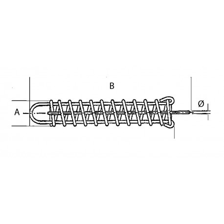 Molla d'ormeggio in acciaio inox / zincato