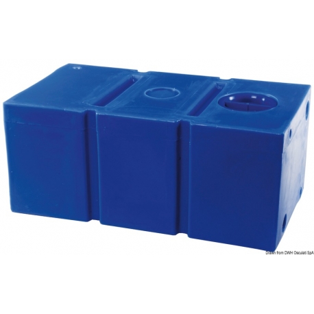 47 Lt. rigid tank for black water in blue polyethylene