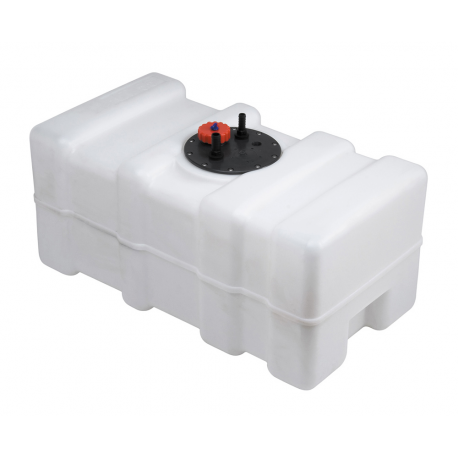 Depósito de agua rígido negro/gris de 55 L en plástico blanco - Can SB