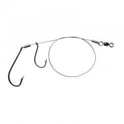 Sele Steel cable with 2 hooks No. 1/0 and 2/0 for priming