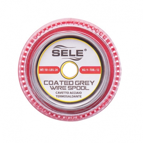 Carrete de alambre de acero Sele de 77 lb y 10 m para terminales de pesca