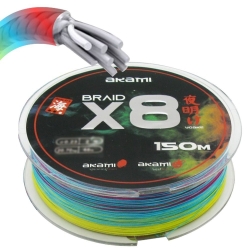 Akami Yoake X8 0.14MM braided 250M multicolor