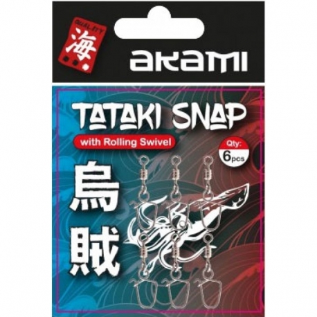 Akami Tataki Snap mit Wirbel und Karabinerhaken