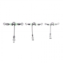 Sele T swivel 6x7 with rod and beads for bolentino
