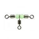 Sele T-swivel 1x2 and beads for fishing in offshore fishing