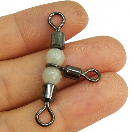 Sele T-swivel 3x4 and beads for fishing in offshore fishing