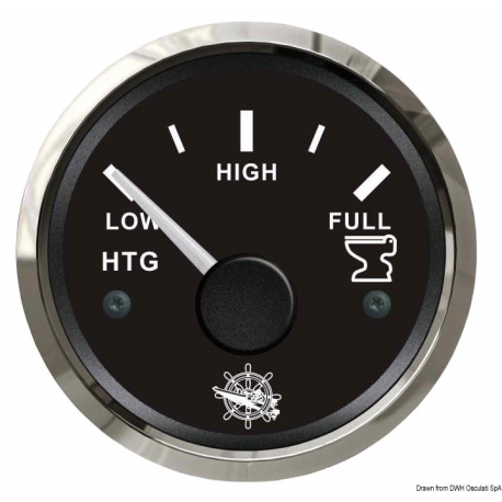 Indicador de nivel de agua negro 12/24 V 10-180 Ohm