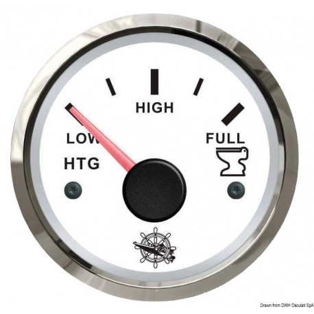 Indicador de nivel de agua negro 12/24 V 10-180 Ohm