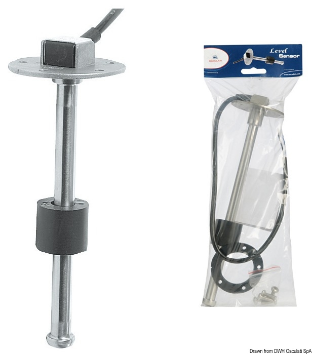 Sensore di livello S5 fluidi 12/24 V 240-33 Ohm : Lunghezza - 600 mm.