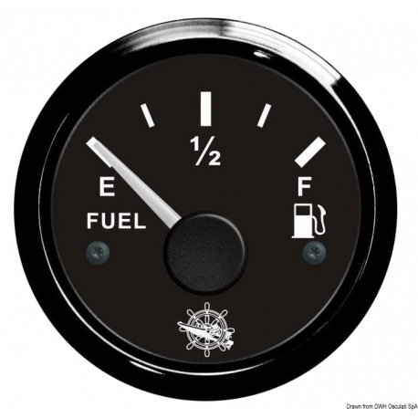 Indicatore di livello carburante 12/24 V 10-180 Ohm