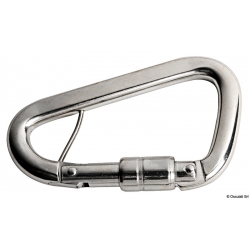 Mousqueton en acier inoxydable pour courroies de 100 mm