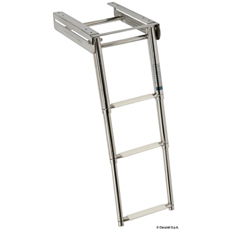 Échelle rétractable en acier inoxydable 4 marches