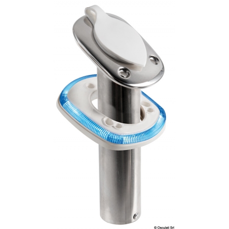 Base avec LED pour les supports de cannes à pêche