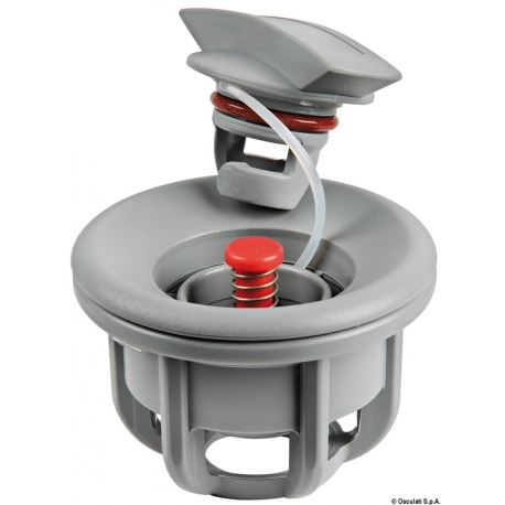 Valve with internal lanyard