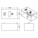 207 Lt. polyethyleen brandstoftank met meegeleverde peilstok - Sic Electronics Division
