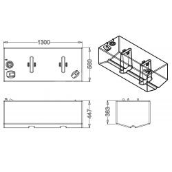 Serbatoio carburante 271 Lt. in polietilene con pescante incluso - Sic Divisione Elettronica 2