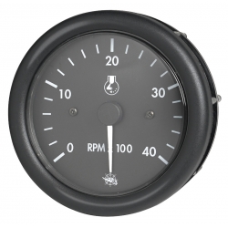 96mm dia. 0-7000 RPM tachometer with hour counter - Guardian
