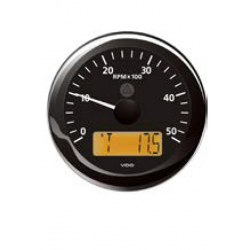 Compte-tours Ø 85 mm. 0-5000 RPM avec compteur horaire - Vdo