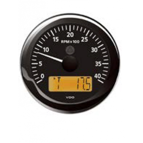 Compte-tours Ø 85 mm. 0-4000 RPM avec compteur horaire - Vdo
