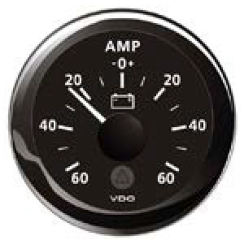 Ampèremeter Ø 52 mm. 0-60 A - Vdo