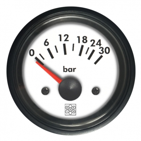 Indicatore pressione olio 0-24 bar Ø 52 mm. 12 V RQ - San Giorgio Sein