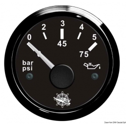 Öljynpainemittari 0-5 bar Ø 57 mm. 12/24 V