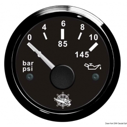 Oljetrykksmåler 0–10 bar Ø 57 mm. 12/24 V